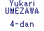 Yukari UMEZAWA 4-dan