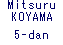 Mitsuru KOYAMA 5-dan
