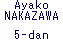 Ayako NAKAZAWA 5-dan