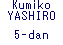 Kumiko YASHIRO 5-dan