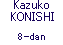 Kazuko KONISHI 8-dan