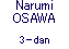 Narumi OSAWA 3-dan