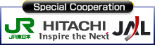 SpecialCooperation:East Japan Railway, HITACHI, Japan Airlines