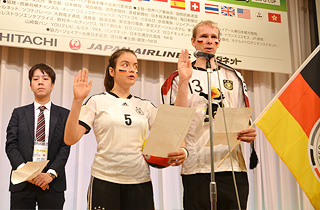 海外代表の選手宣誓