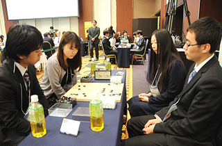 第１回世界学生ペア碁選手権大会の様子