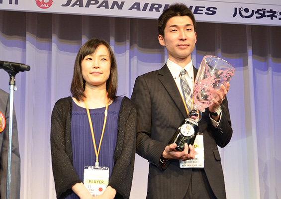 The JAPG winning pair: Ms. Ayako Oda & Kazumori Nagayo (Kanto)