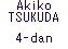 Akiko TSUKUDA 4-dan