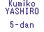 Kumiko YASHIRO 5-dan