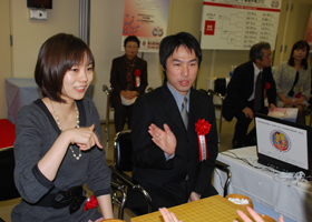 Ayumi Suzuki 4-dan and Kimio Yamada 9-dan