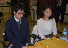 Narumi Osawa 4-dan , Yuta Iyama Meijin