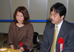 Kaori Chinen 4-dan , Satoshi Kataoka
