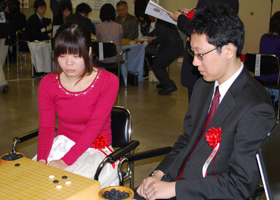 Chiaki Mukai 3-dan , Rin Kono 9-dan