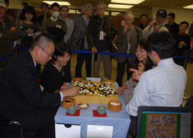 Yukari Umezawa, Womenfs Kisei , Shinji Takao 9-dan , Yoko Kuwabara 5-dan , Satoshi Yuki 9-dan