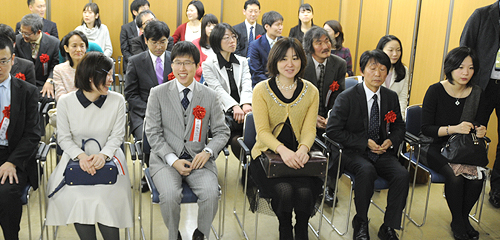 開始前の棋士