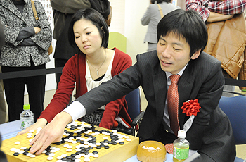 石井茜二段・溝上知親八段ペア