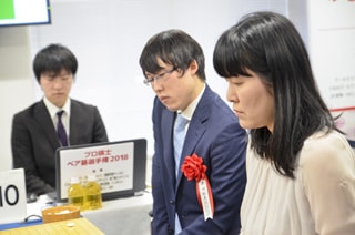 試合中の加藤・井山ペア